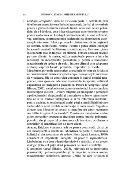 Personalitatea psihoterapeutului și procesul terapeutic
