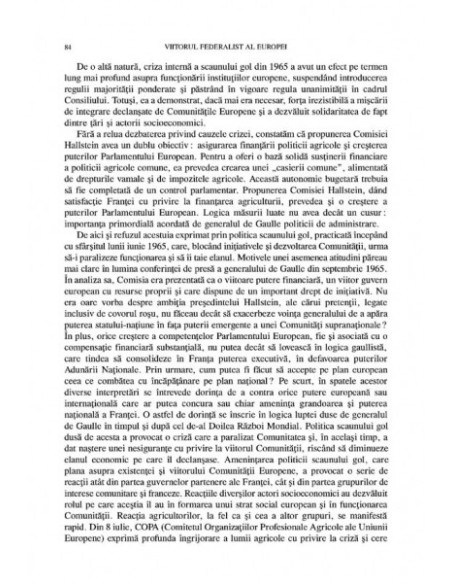 Viitorul federalist al Europei. Comunitatea Europeană de la origini până la Tratatul de la Lisabona