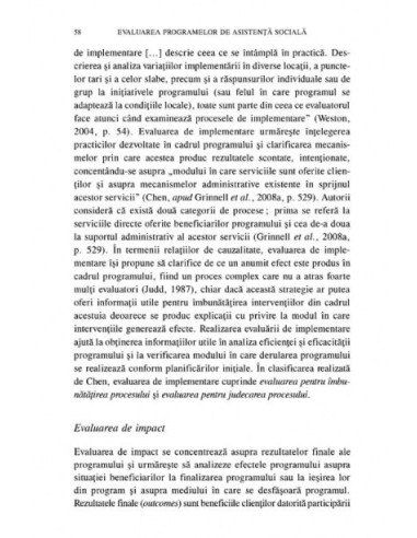 Evaluarea programelor de asistență...