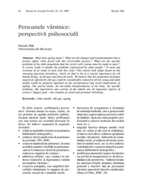 Revista de Asistență Socială. Nr. 3-4/2009