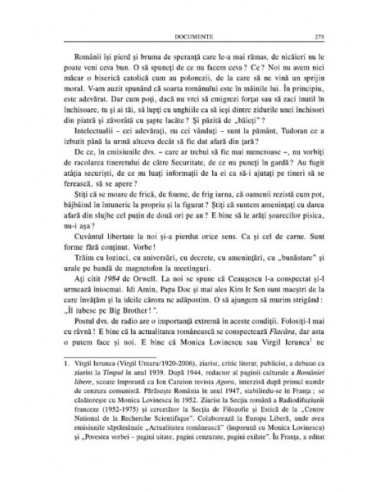 Ultimul deceniu comunist. Scrisori...