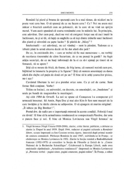Ultimul deceniu comunist. Scrisori către Radio Europa Liberă. Vol. I: 1979-1985