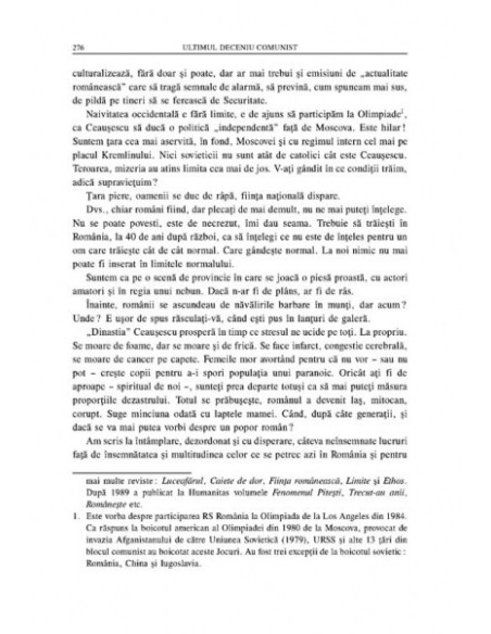 Ultimul deceniu comunist. Scrisori către Radio Europa Liberă. Vol. I: 1979-1985