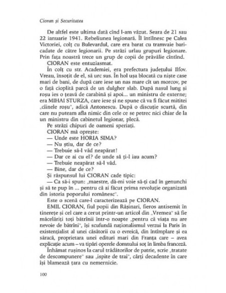 Cioran şi Securitatea