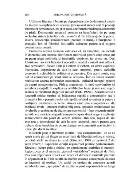 Capitalism şi democraţie în Europa Centrală şi de Est
