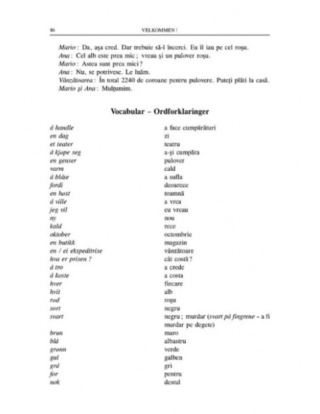 Velkommen! Manual de conversație în limba norvegiană