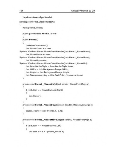 Aplicaţii Windows în Visual C 2008...