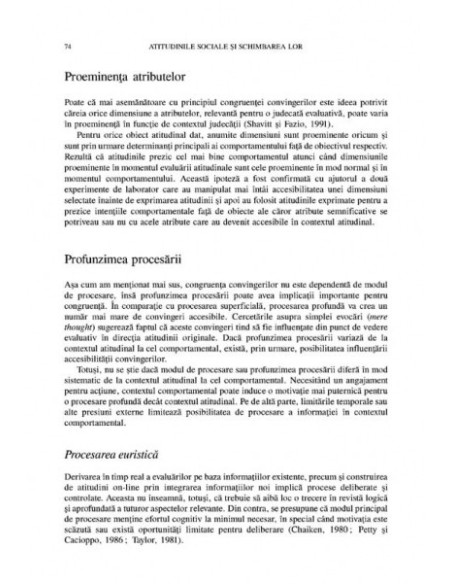 Atitudinile sociale și schimbarea lor