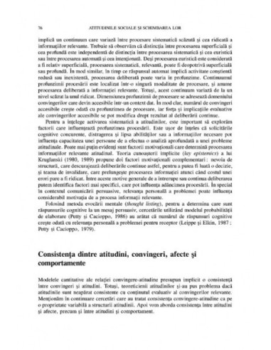 Atitudinile sociale și schimbarea lor