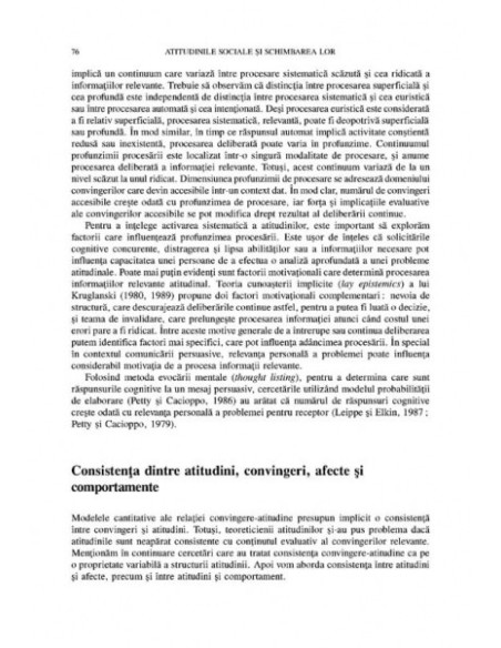 Atitudinile sociale și schimbarea lor