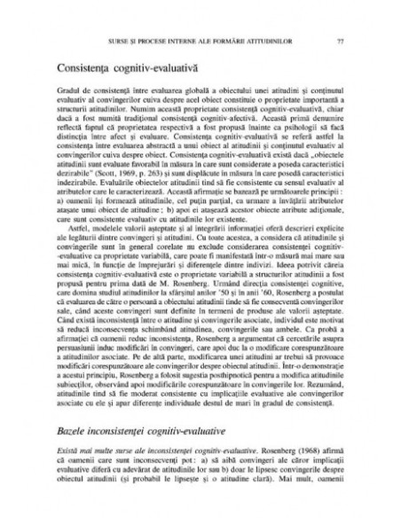 Atitudinile sociale și schimbarea lor