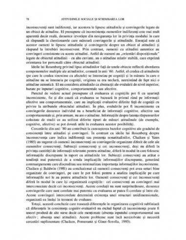 Atitudinile sociale și schimbarea lor