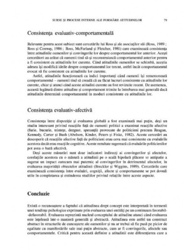 Atitudinile sociale și schimbarea lor