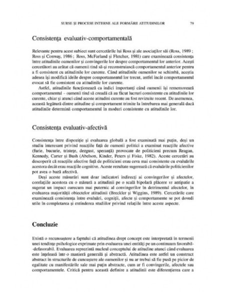 Atitudinile sociale și schimbarea lor