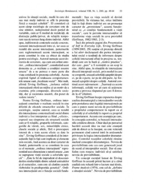 Sociologie Românească. Volumul VIII, Nr. 1 / 2010