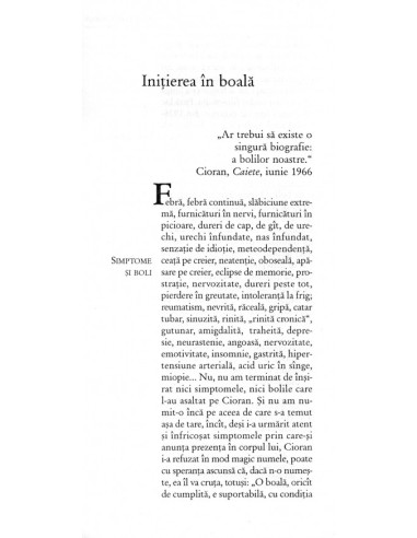 Despre bolile filosofilor. Cioran Despre bolile filosofilor. Cioran