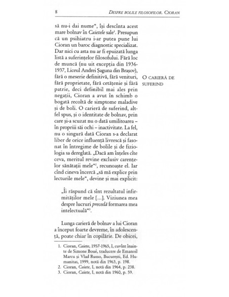 Despre bolile filosofilor. Cioran