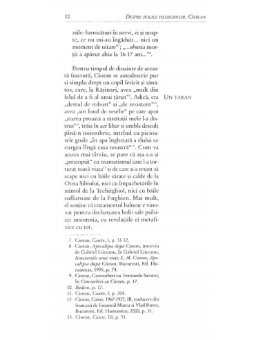 Despre bolile filosofilor. Cioran Despre bolile filosofilor. Cioran