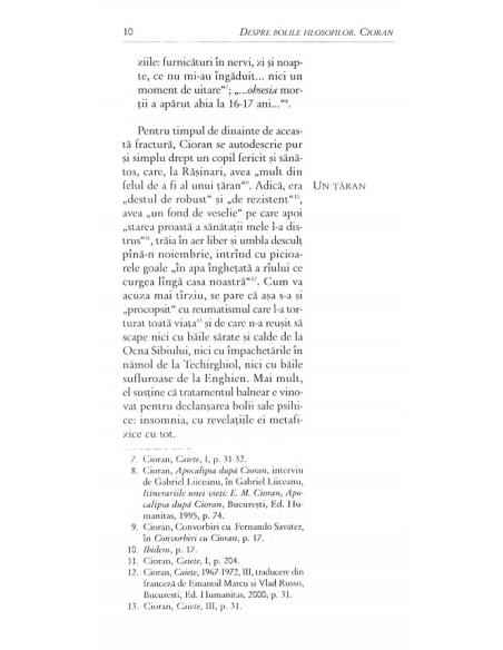 Despre bolile filosofilor. Cioran