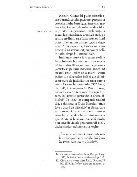 Despre bolile filosofilor. Cioran
