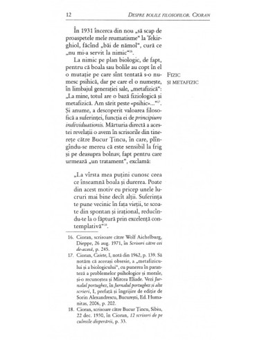 Despre bolile filosofilor. Cioran Despre bolile filosofilor. Cioran