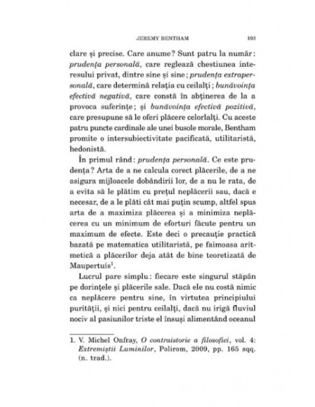 O contraistorie a filosofiei.  Vol. V: Eudemonismul social