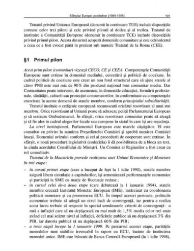 Curs de instituţii europene