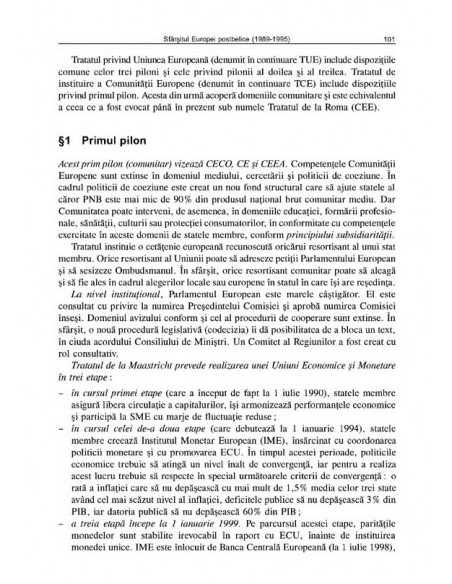 Curs de instituţii europene