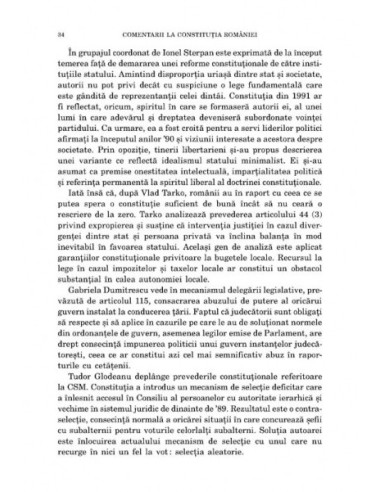 Comentarii la Constituția României