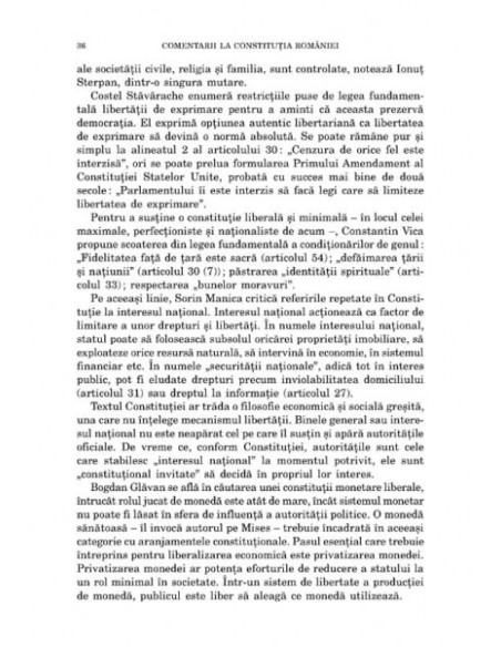 Comentarii la Constituția României