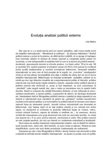 Manual de analiză a politicii externe