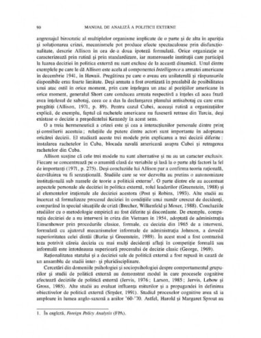 Manual de analiză a politicii externe
