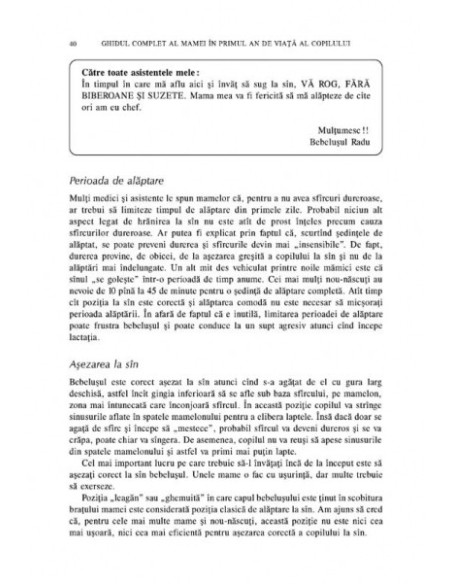 Ghidul complet al mamei în primul an de viaţă al copilului