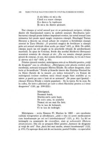 Narcotice în cultura română Narcotice în cultura română