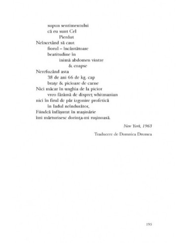 Howl şi alte poeme. Antologie 1947-1997