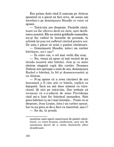 ...Să ucizi o pasăre cântătoare