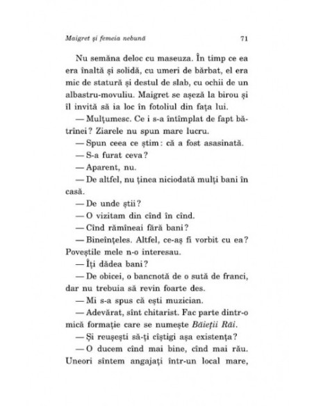 Maigret și femeia nebună