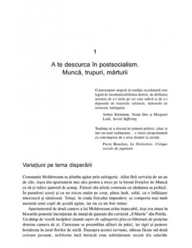 România postsocialistă. Munca, trupul... România postsocialistă. Munca, trupul...
