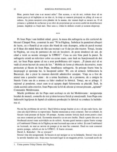 România postsocialistă. Munca, trupul... România postsocialistă. Munca, trupul...