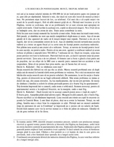 România postsocialistă. Munca, trupul... România postsocialistă. Munca, trupul...