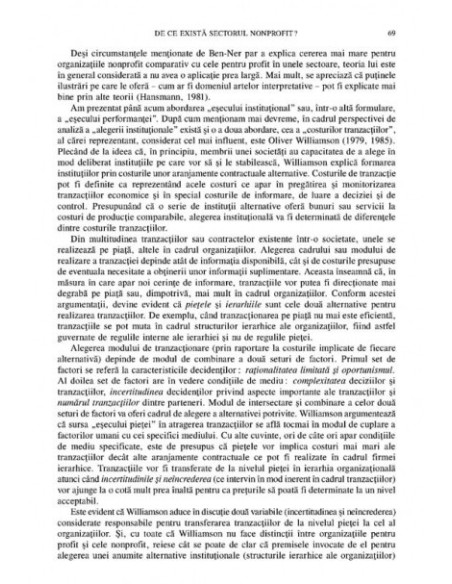Economie socială și antreprenoriat. O analiză a sectorului nonprofit