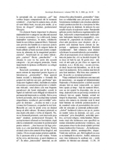 Sociologie Românească. Volumul VIII, Nr. 3/ 2010