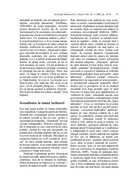 Sociologie Românească. Volumul VIII, Nr. 3/ 2010