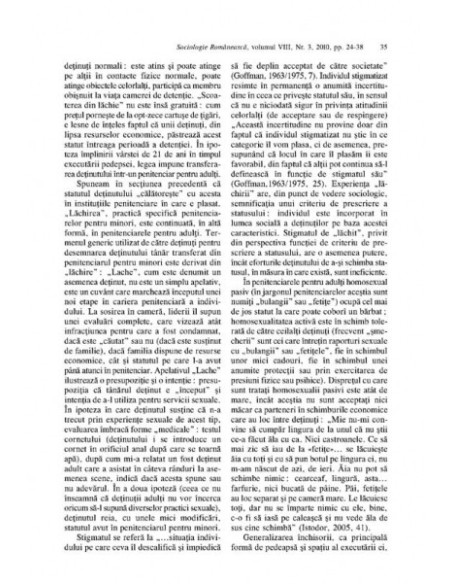 Sociologie Românească. Volumul VIII, Nr. 3/ 2010