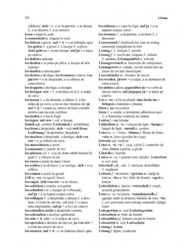 Dicționar german-român Dicționar german-român
