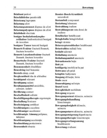 Dicţionar medical de buzunar german-român/român-german