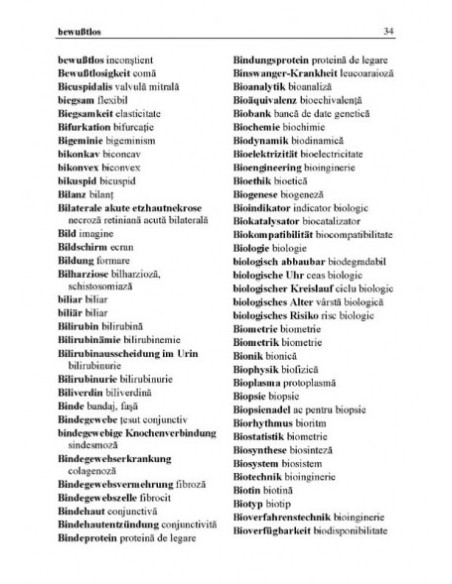 Dicţionar medical de buzunar german-român/român-german