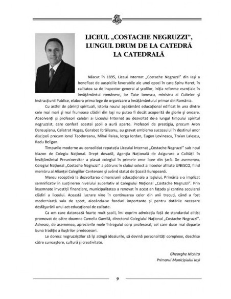 Destinul Colegiului Costache Negruzzi. File de istorie și devenire 1895-2010