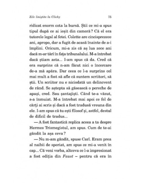 Zile liniştite la Clichy