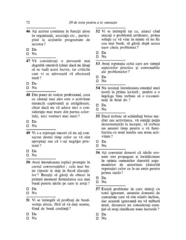 29 de teste pentru a te cunoaşte.